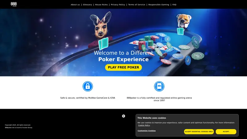 888 Poker - homepage (desktop)