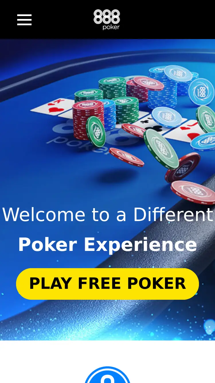 888 Poker - homepage (mobile)