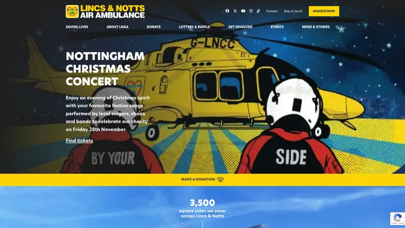 Air Ambulance Service - homepage (desktop)