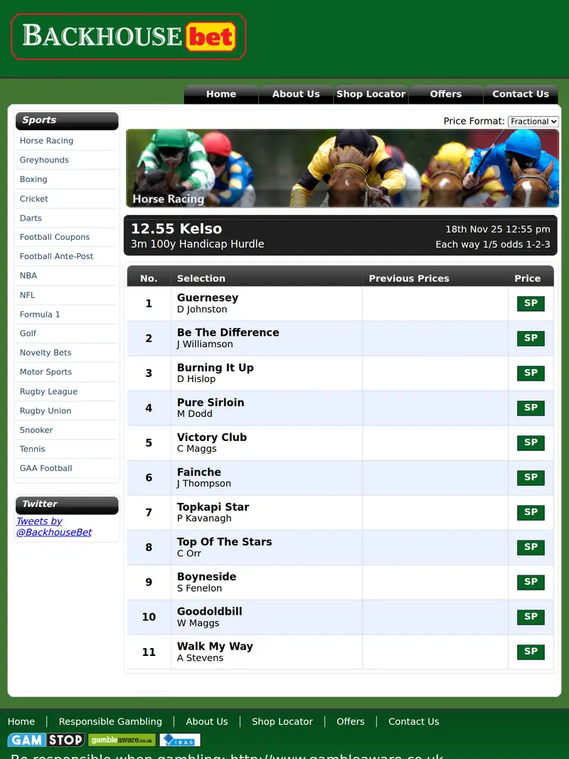 Backhouse Bet - homepage (tablet)