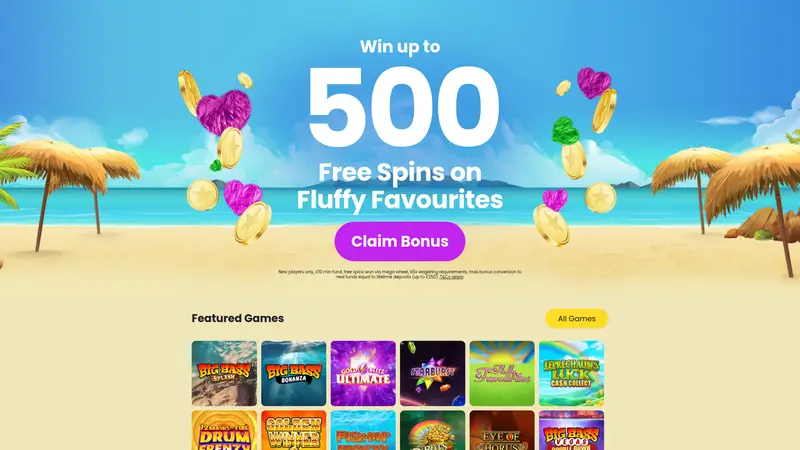 Balmy Bingo - homepage (desktop)