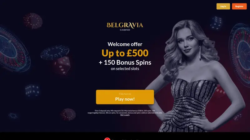 Belgravia Casino - homepage (desktop)