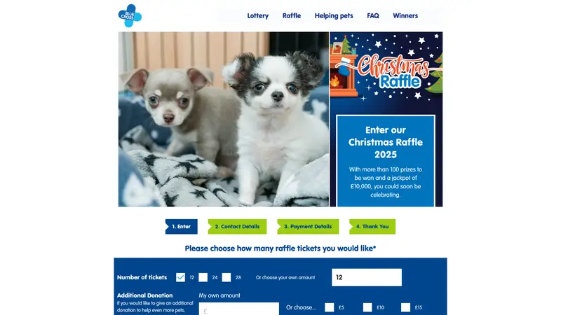 Blue Cross - homepage (desktop)