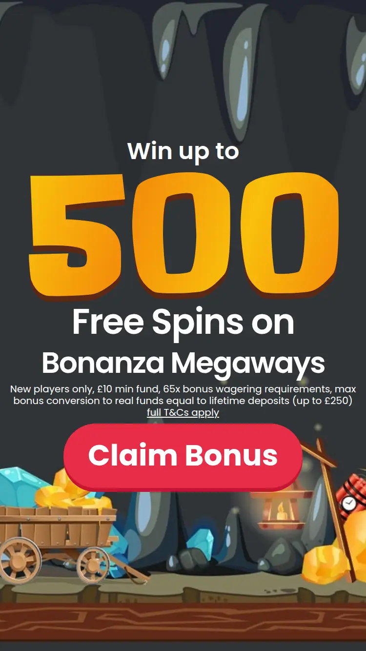 Bonanza Slots - homepage (mobile)