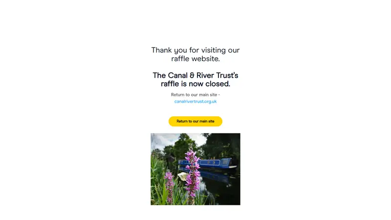 Canalrivertrust.raffleentry - homepage (desktop)