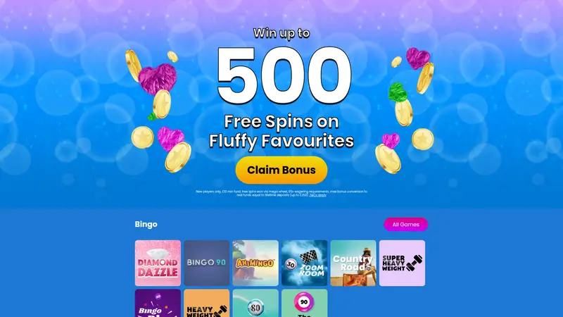 Carlton Bingo - homepage (desktop)