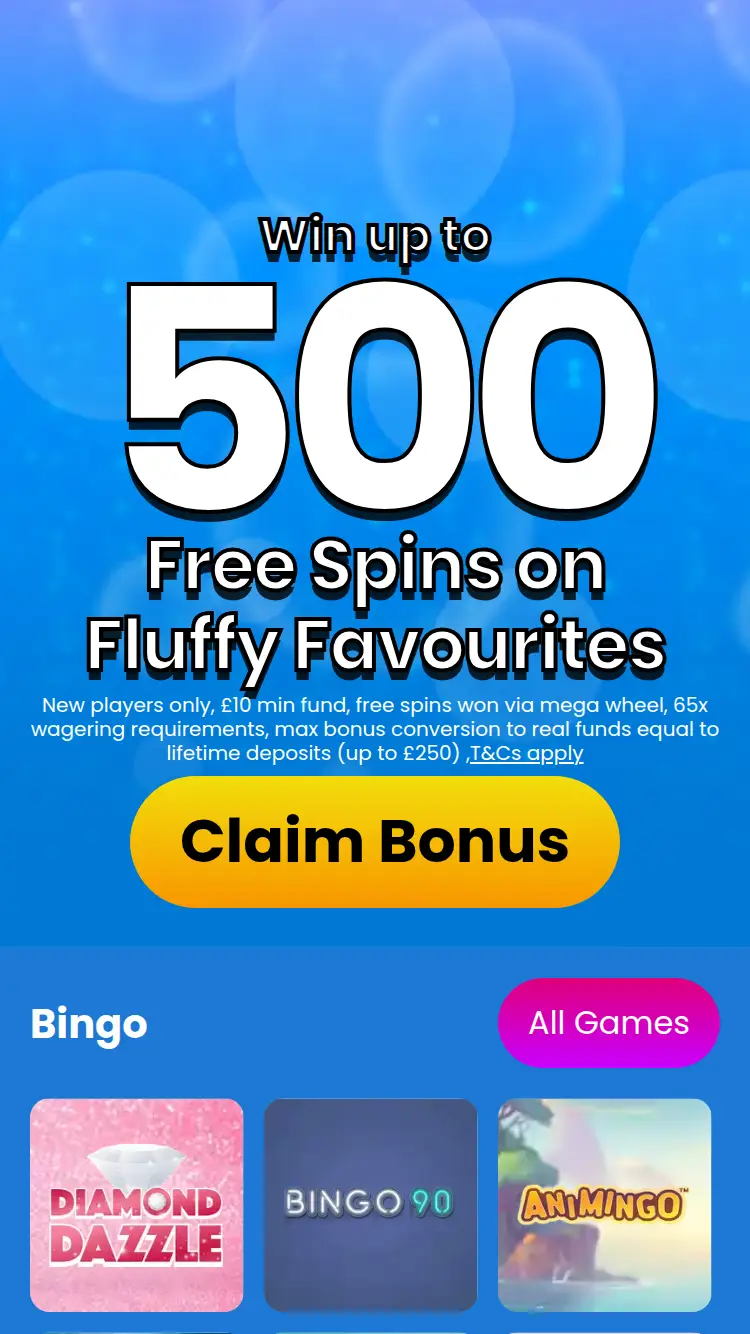 Carlton Bingo - homepage (mobile)