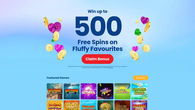 Charity Bingo - homepage (desktop)