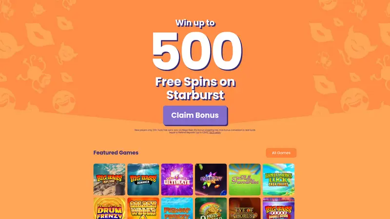 Cheeky Casino - homepage (desktop)