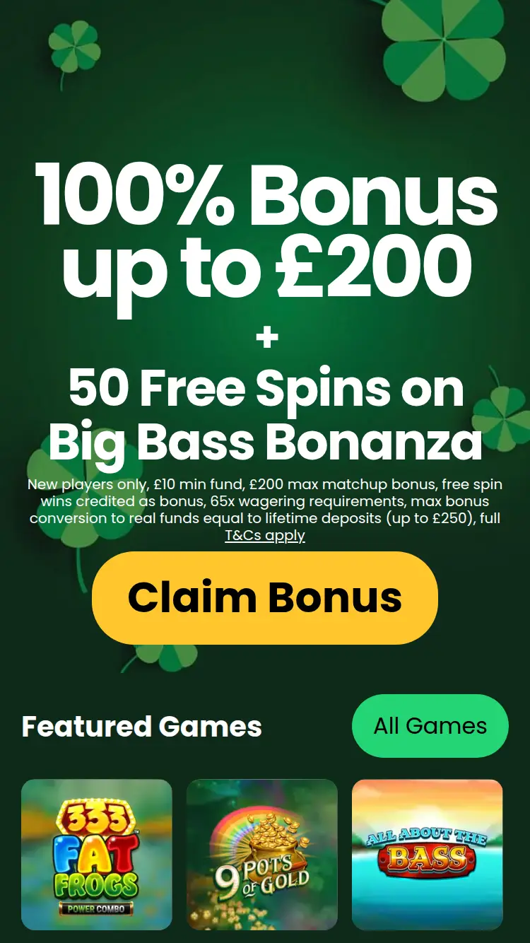 Clover Casino - homepage (mobile)