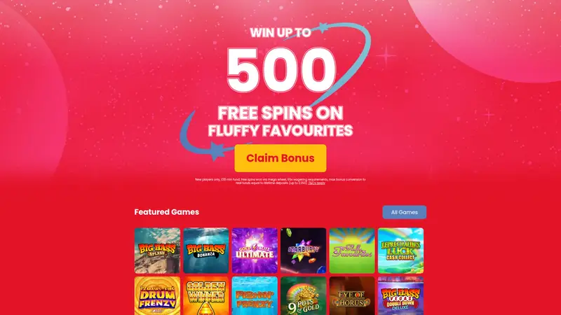 Connaught Slots - homepage (desktop)