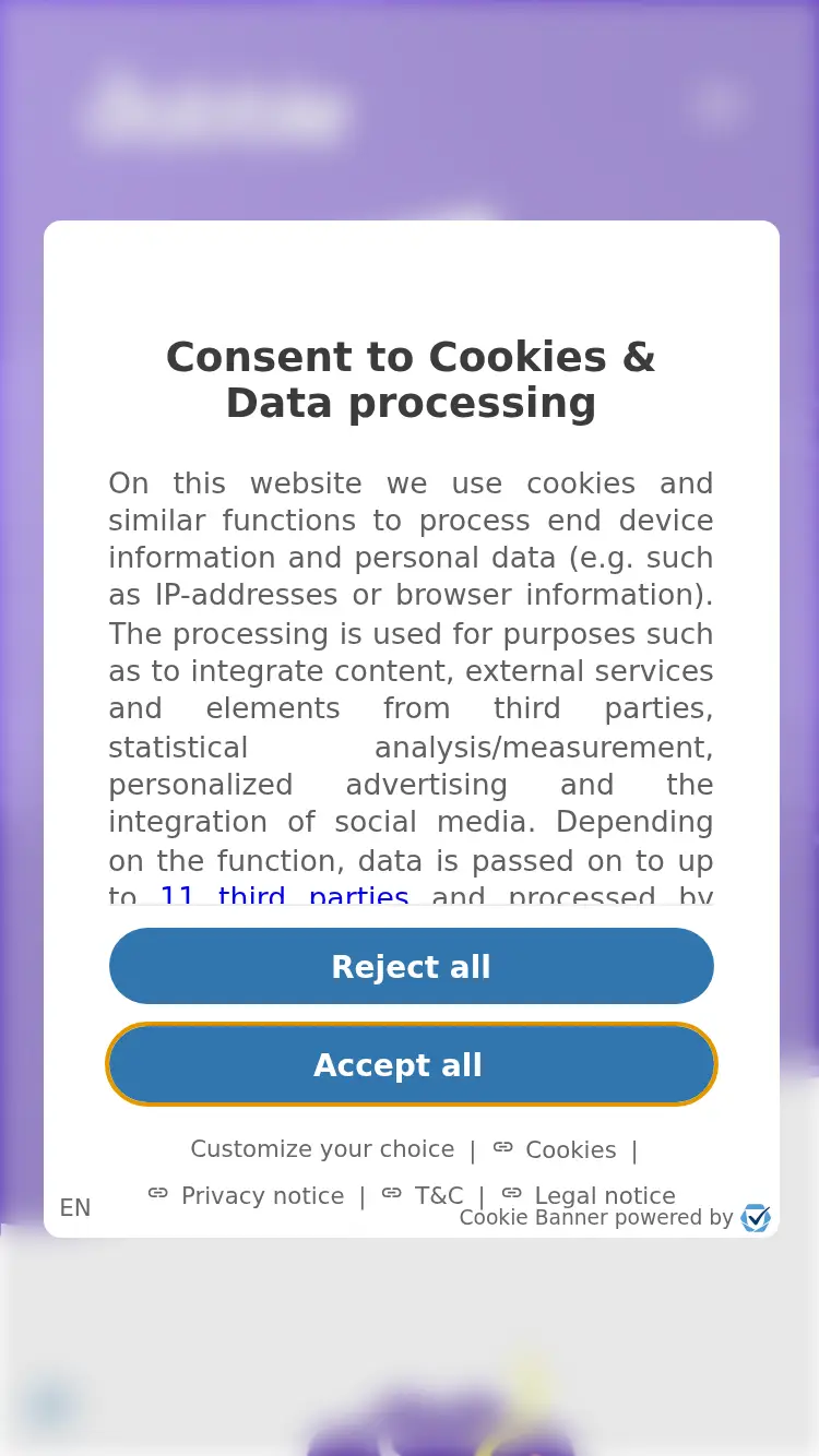 Dabble - homepage (mobile)