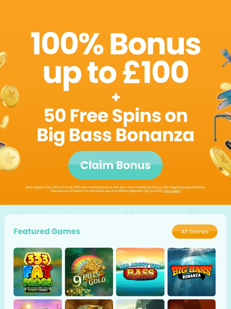 Daisy Slots - homepage (tablet)