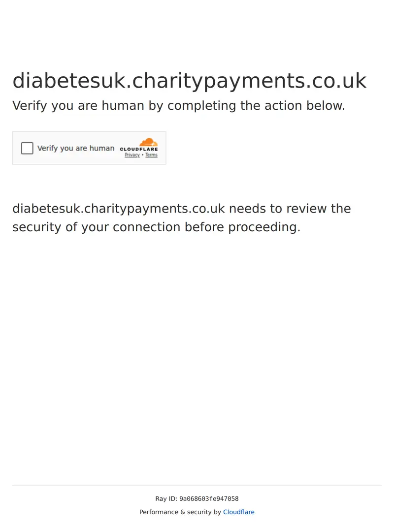 Diabetesuk.charitypayments - homepage (tablet)