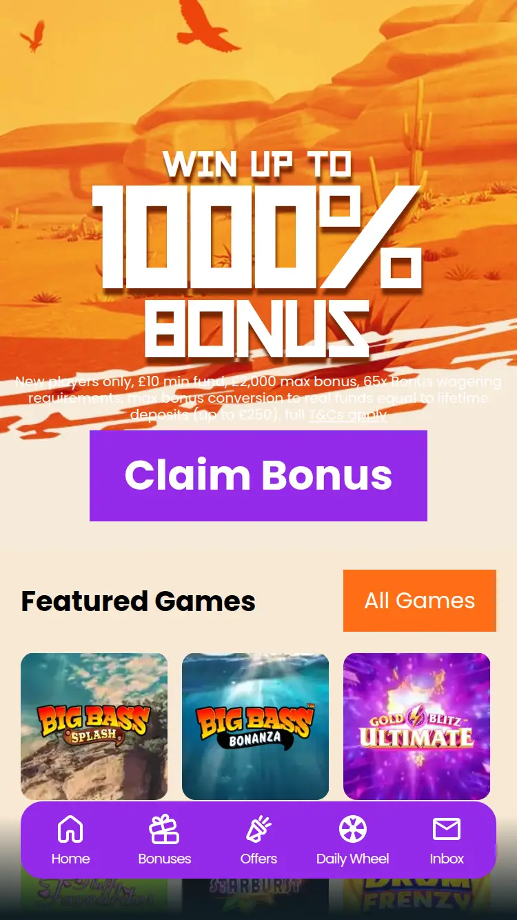 Eagle Spins - homepage (mobile)