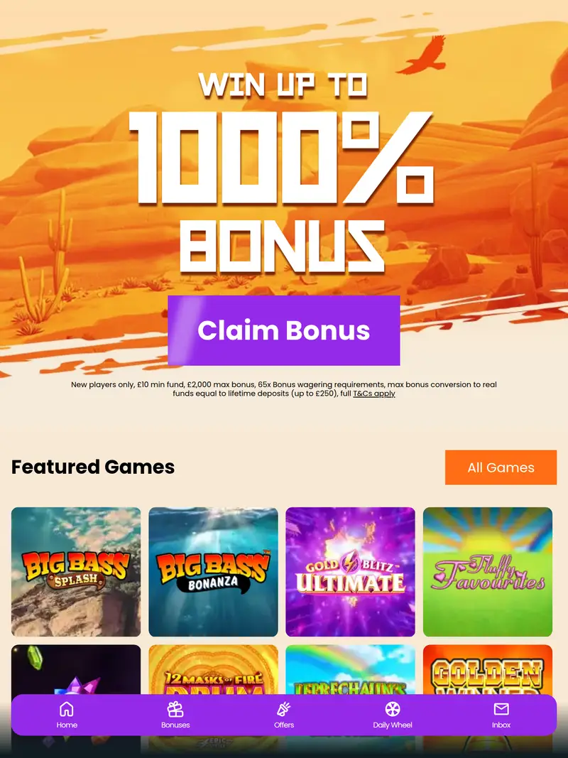 Eagle Spins - homepage (tablet)