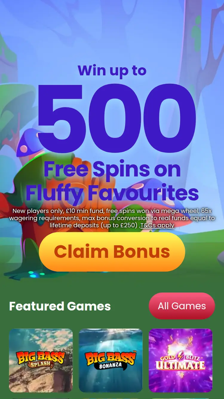 Elf Bingo - homepage (mobile)