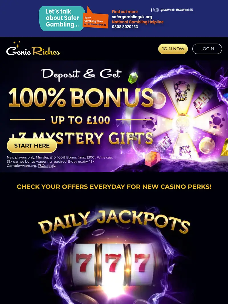 Genieriches - homepage (tablet)