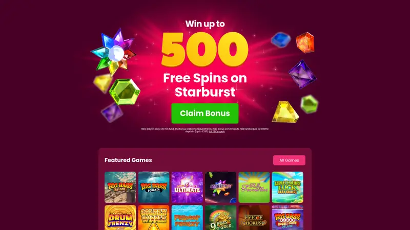 Giant Wins - homepage (desktop)