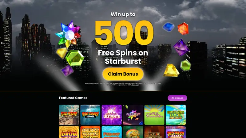 Gotham Slots - homepage (desktop)