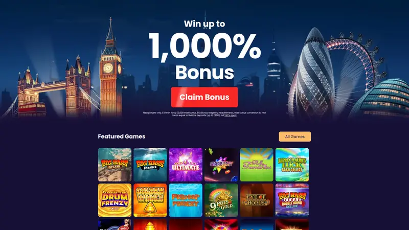 Great Britain Casino - homepage (desktop)