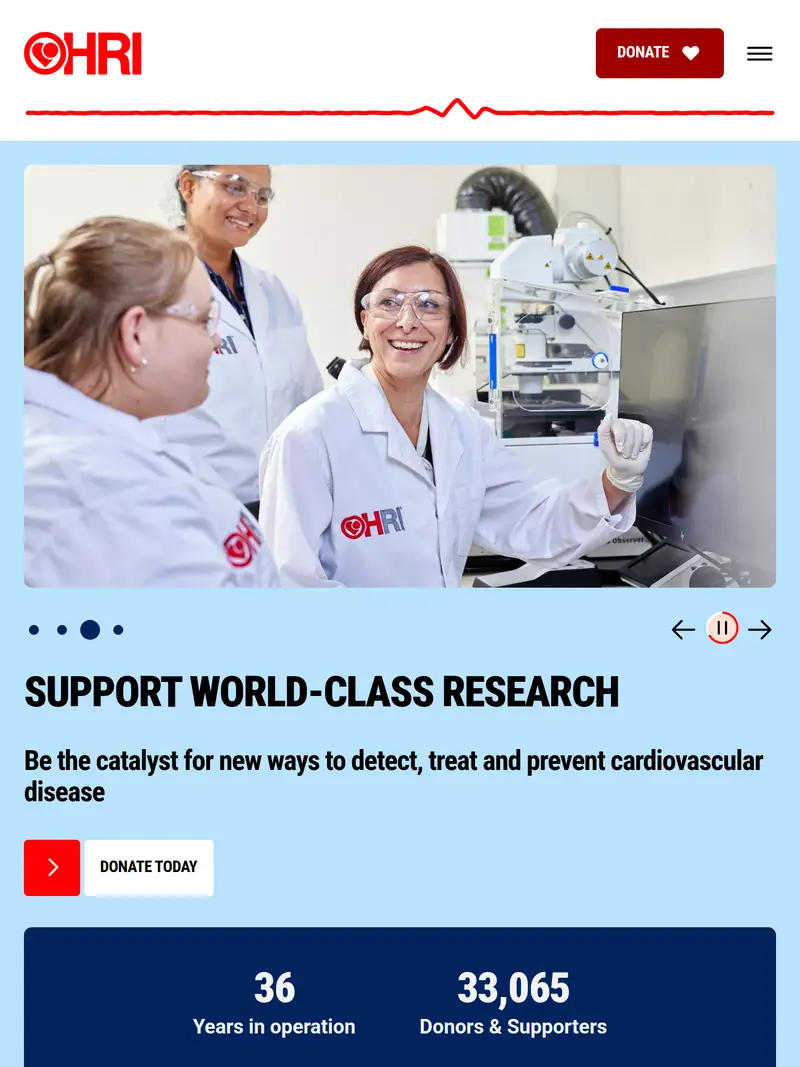 HRI UK - homepage (tablet)