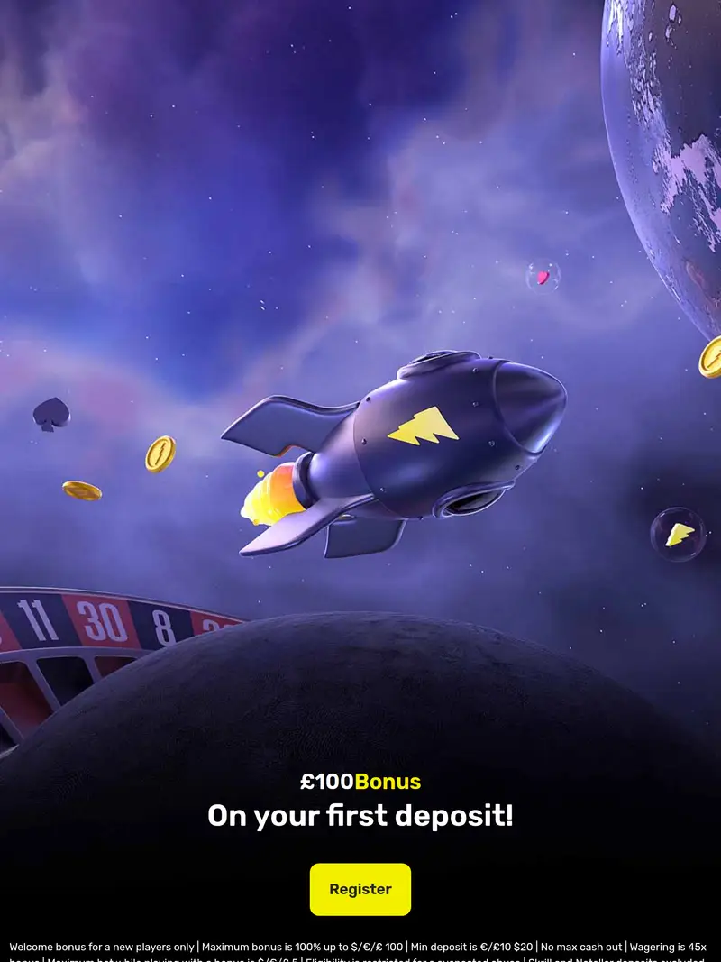 Hyper Casino - homepage (tablet)