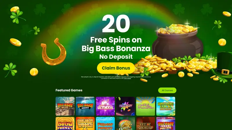 Irish Wins - homepage (desktop)