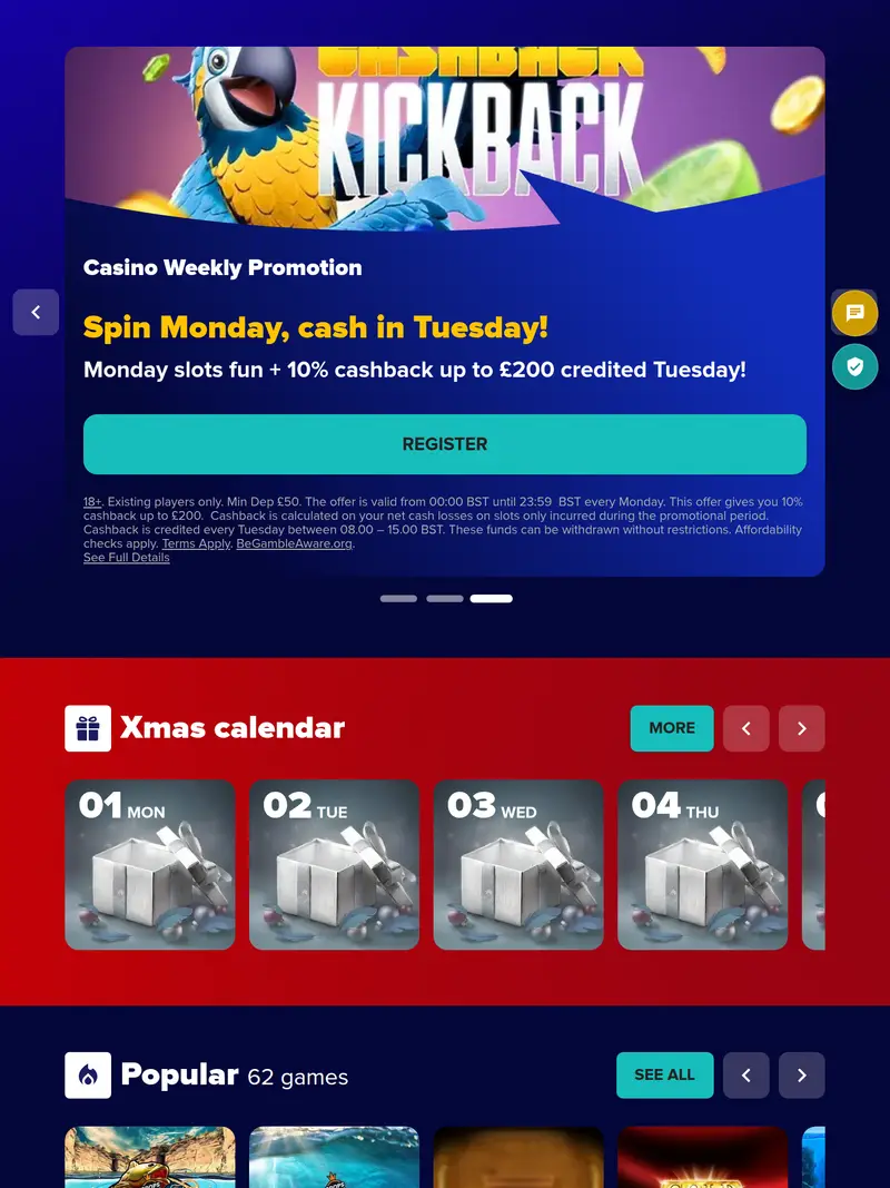 Karamba - homepage (tablet)