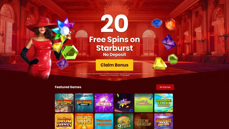 Lady Riches - homepage (desktop)