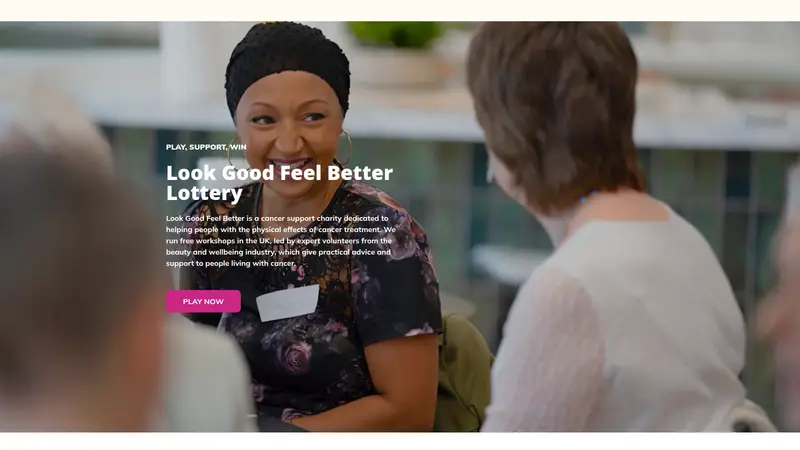 LGFB Lottery - homepage (desktop)