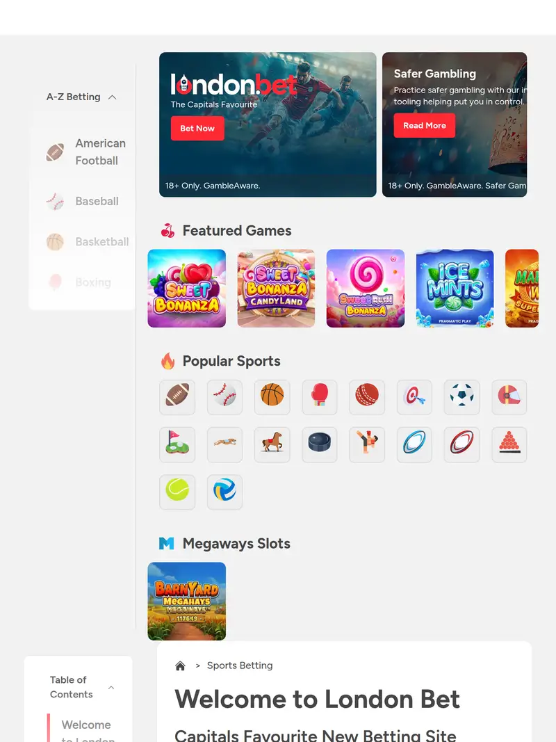 London - homepage (tablet)