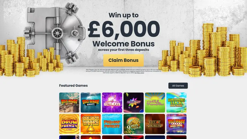 Loot Casino - homepage (desktop)