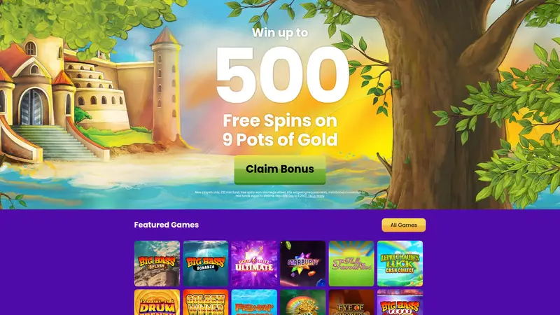 Lucky Touch Bingo - homepage (desktop)