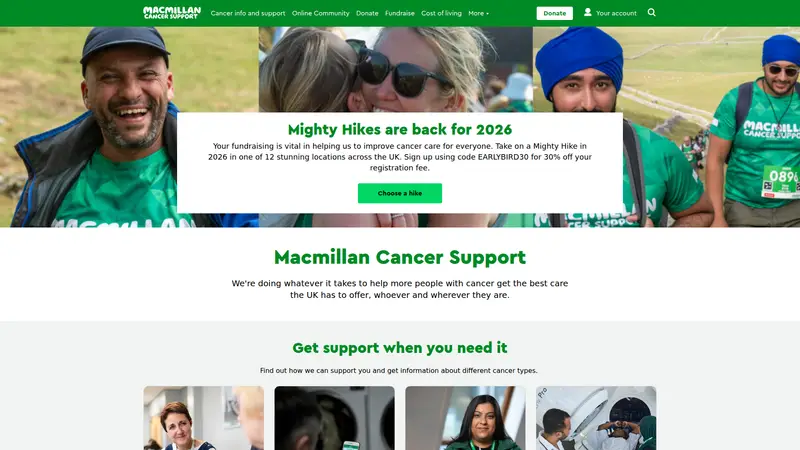 Macmillan - homepage (desktop)