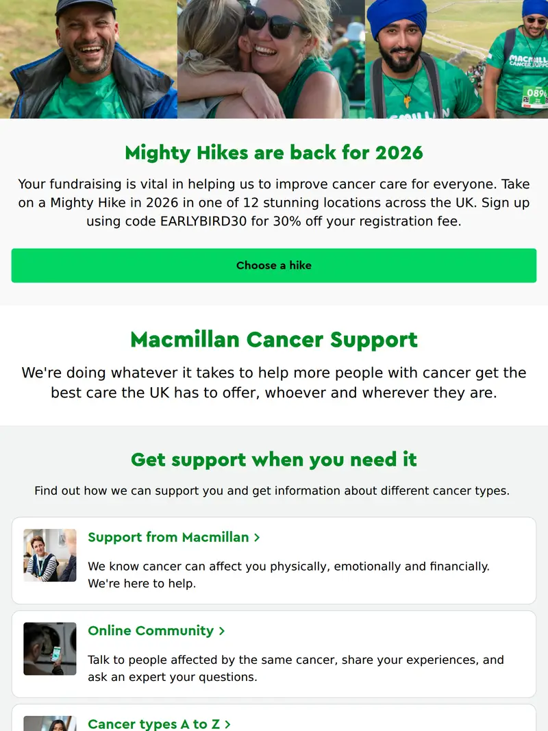 Macmillan - homepage (tablet)