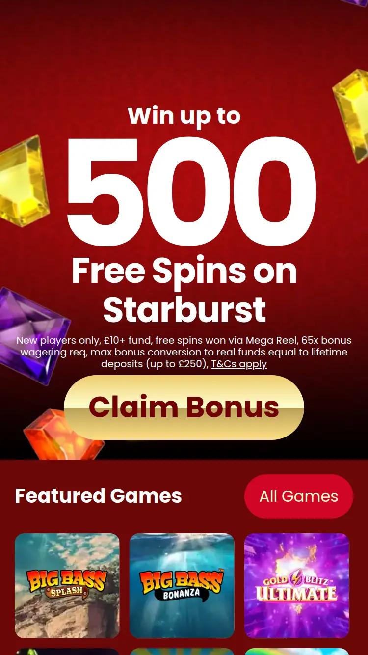 Madam Riches - homepage (mobile)