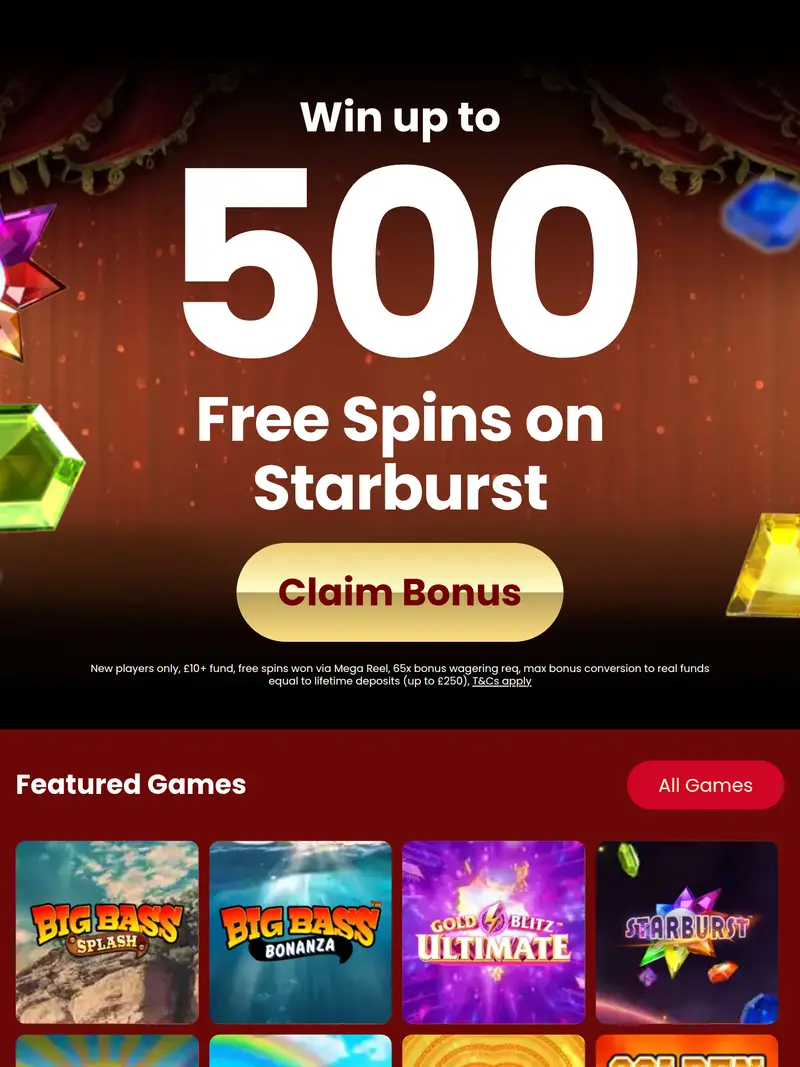 Madam Riches - homepage (tablet)