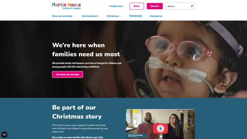 Martin House - homepage (desktop)