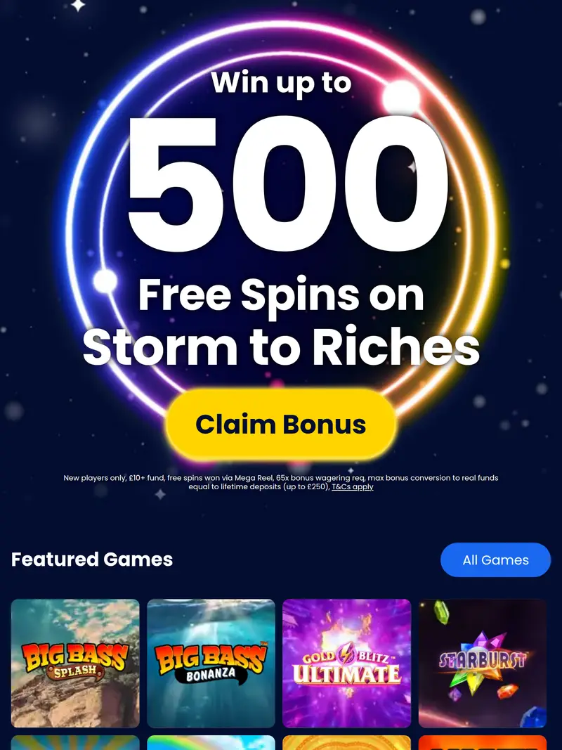 Max Millions - homepage (tablet)