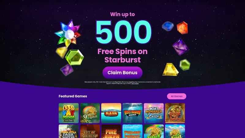 Mega Reel - homepage (desktop)