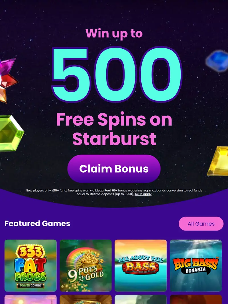 Mega Reel - homepage (tablet)