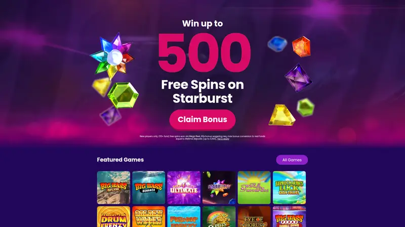 Money Reels - homepage (desktop)