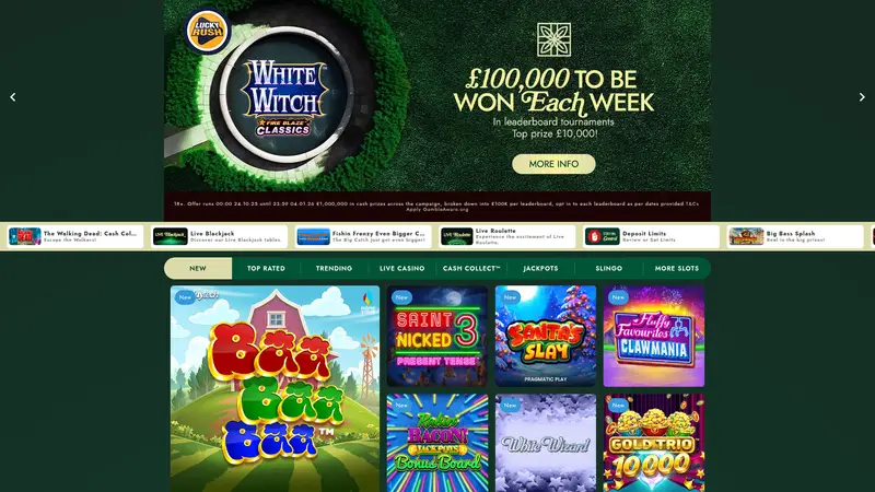 Mr Green - homepage (desktop)