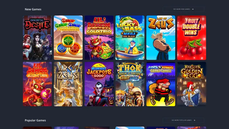 Mr Super Play - homepage (desktop)