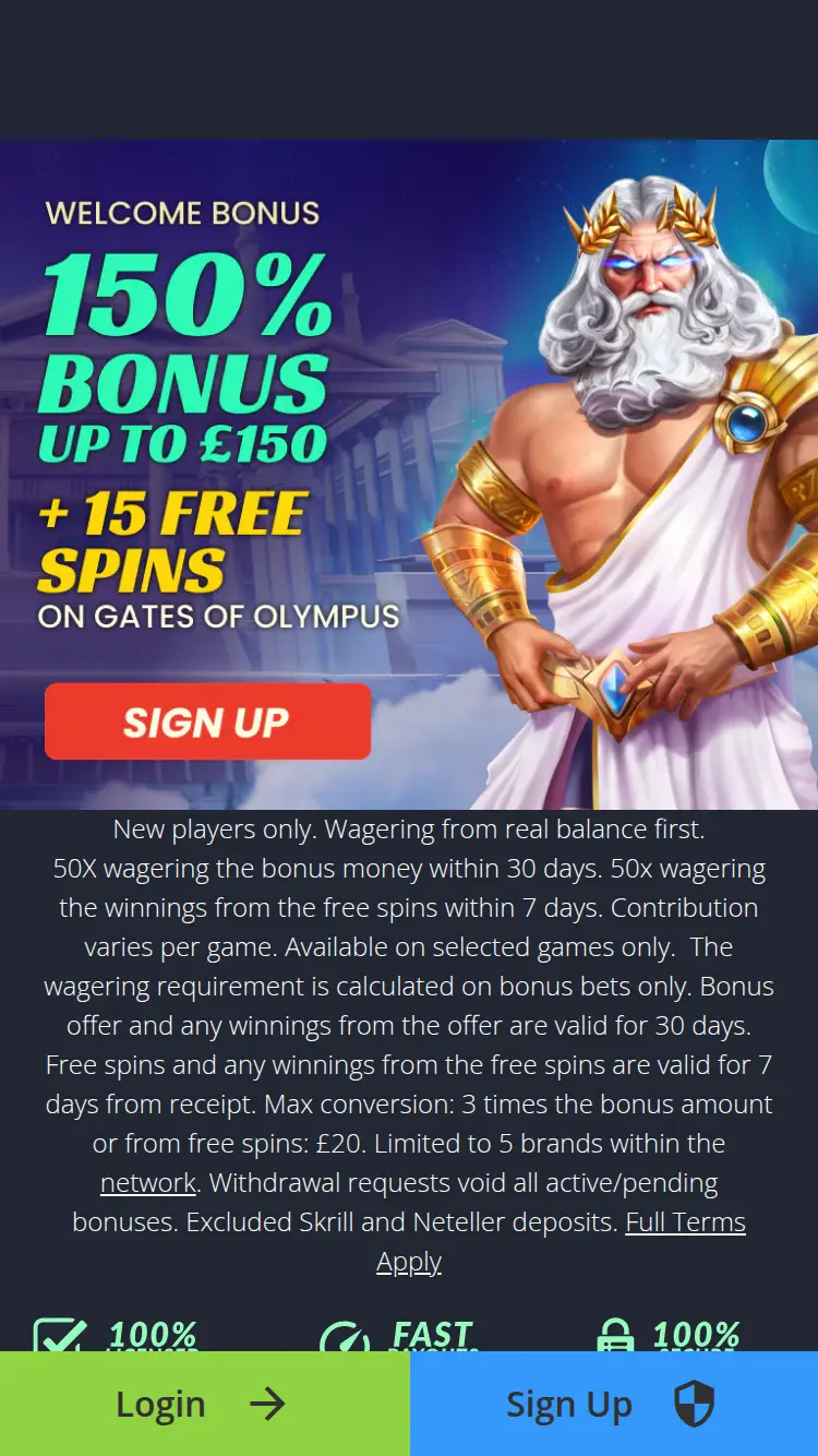 Mr Super Play - homepage (mobile)