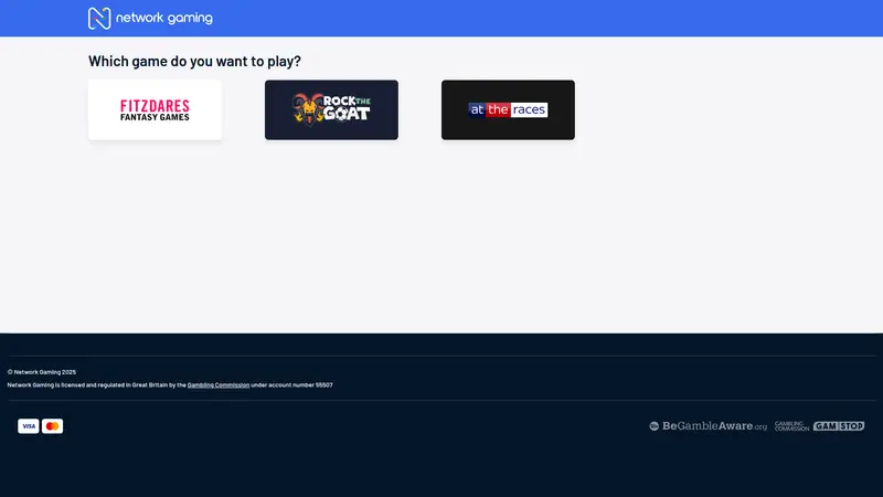 Network Gaming - homepage (desktop)