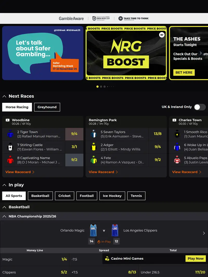 Nrg - homepage (tablet)