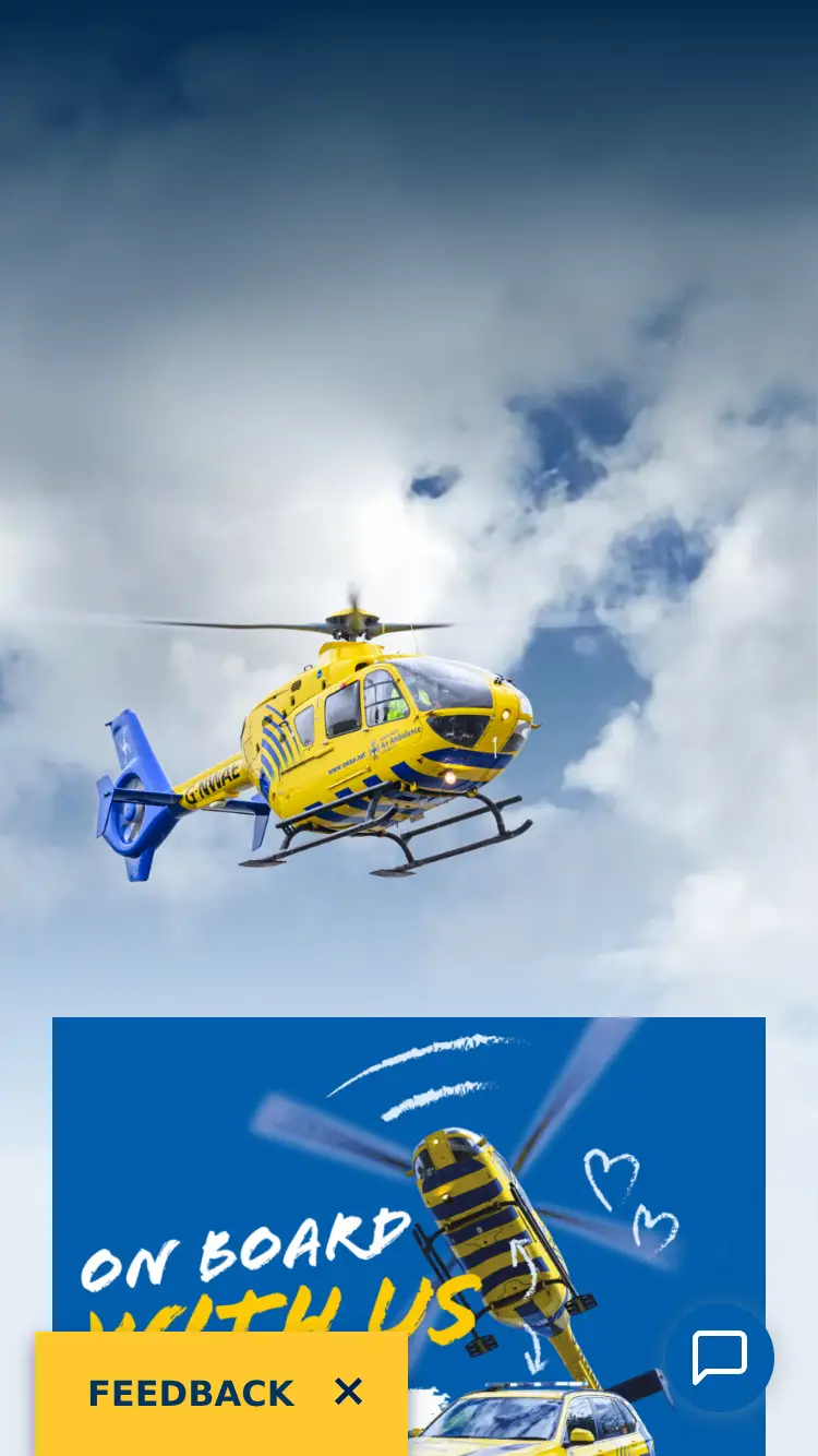 NW Air Ambulance - homepage (mobile)