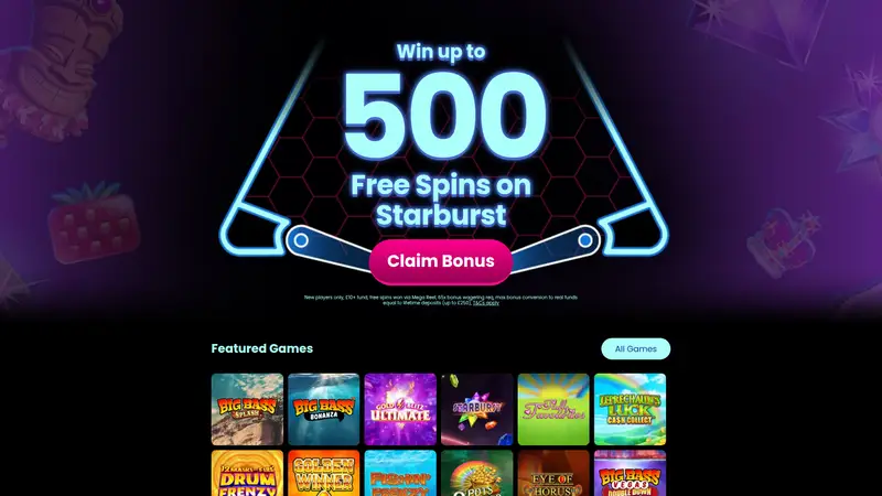 Pinball Slots - homepage (desktop)